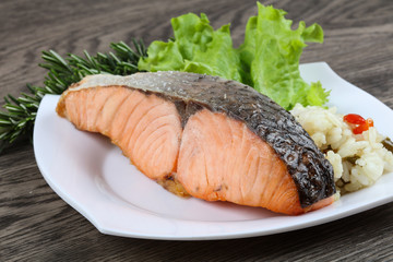 Baked salmon