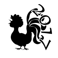 Chinese New Year  2017 astrological symbol  Rooster 