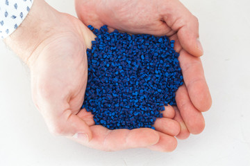 blue synthetic material for plastic industry