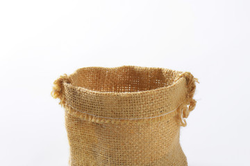 Empty burlap sack