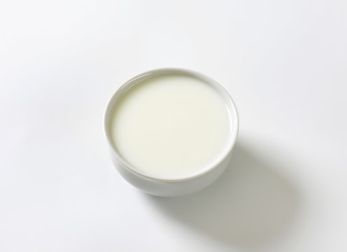 Bowl of fresh milk