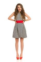 Surprised Woman Full Length