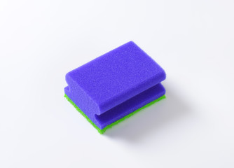 blue kitchen sponge