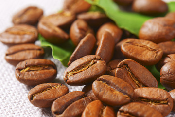 Roasted coffee beans