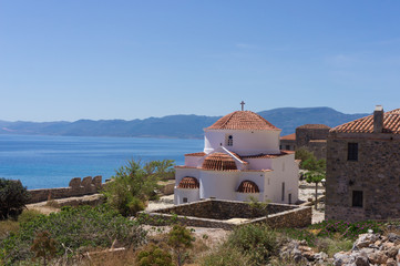 Church in Monemvasia, Peloponnese, Greece