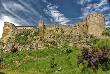 Fototapeta premium XI Century fortress guarding village in the Italian countryside