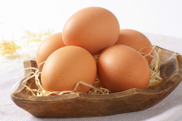 brown eggs