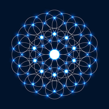 Sparkle Flower of Life
