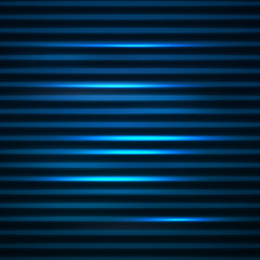 Abstract background. Motion blue horizontal lines. Vector techno