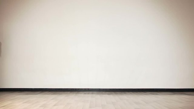 Girl doing gymnastic flip. Acrobatic flip.