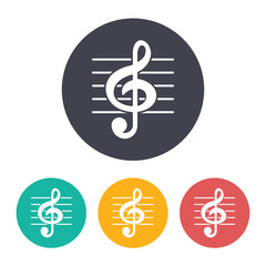 Vector music icon 