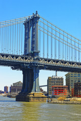 Manhattan bridge across East River
