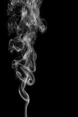 Obraz premium Abstract gray smoke from the incense sticks.