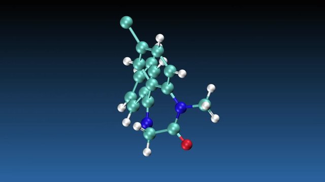 Diazepam (Valium) molecule