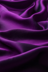 Purple satin material
