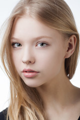 Fototapeta premium beautiful blond teen girl portrait