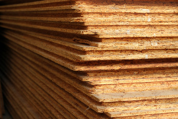 Pressed wooden panel