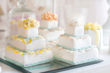 beautiful wedding cake white
