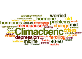 Climacteric, word cloud concept 6