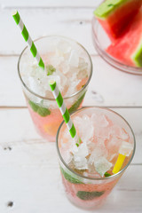Fresh watermelon mojito
