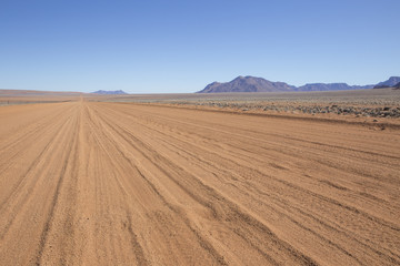 Fototapeta na wymiar The D707, scenic road through the Tiras mountains, Namibia