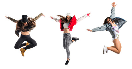 Woman dancing street dance