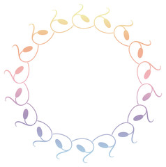 Beautiful raster gradient filled frame with snowdrops silhouettes. Elegant frame in blue colors for advertisements, flyer, web, wedding and other invitations or greeting cards.