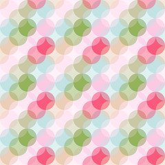 Colored circle seamless pattern