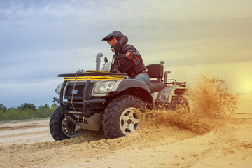 Racing ATV is sand.  © Bondariev Volodymyr.