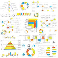 Elements for graphics and diagrams, infographic templates