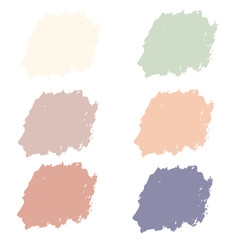 Water color 6 color pastel palette set  for use in background or promotion or summer sale
