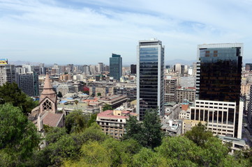 Modern Architecture in Santiago de Chile.