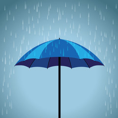 blue umbrella