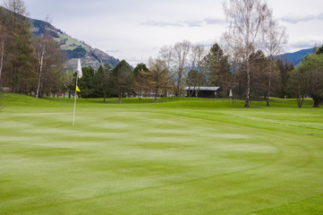 Golf course in Alps