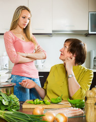 Two women sharing bad news