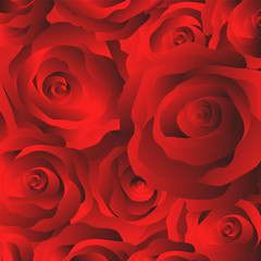 Roses pattern. Vector illustration
