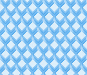 seamless rows of cube object in shades of blue