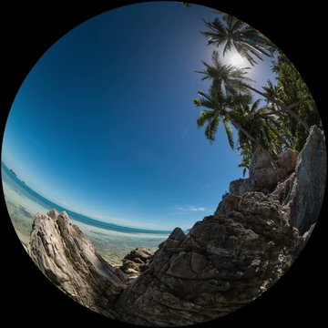 Clear Sea with Rocks  Time Lapse