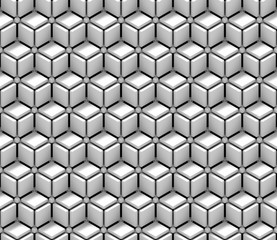 Fototapeta premium seamless abstract background made of unusual white cube shapes