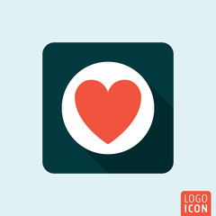 Heart icon isolated