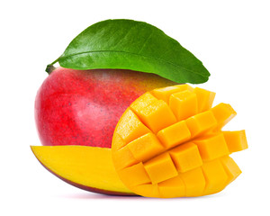 Mango isolated on white