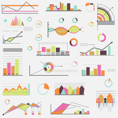 Fototapeta premium Templates for graphics and diagrams