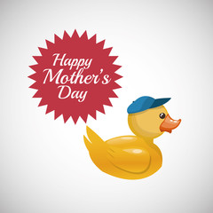 Happy mothers design. white background. celebration concept