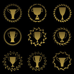 Golden cup set