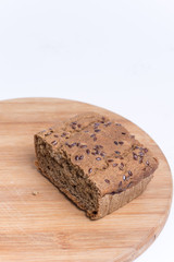 Chrono homemade bread with copy space