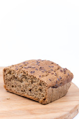 Chrono homemade bread with copy space