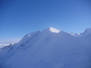 Fototapeta na wymiar Alpine Alps mountain landscape