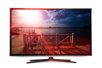 monitor isolated on white