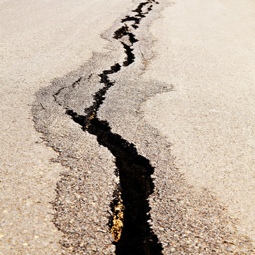 Cracked road