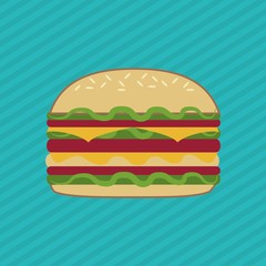 Sandwich design. healthy food. menu icon 